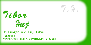 tibor huj business card